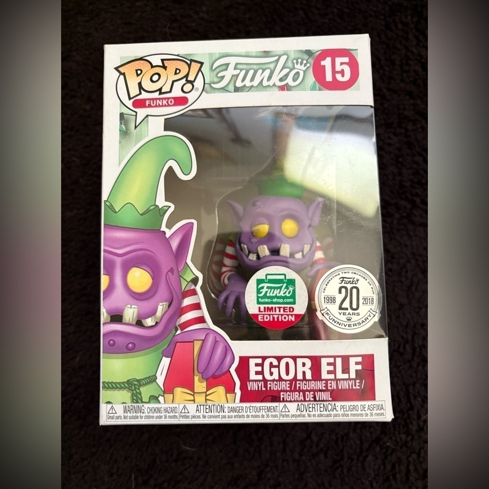 New in Box Funko Pop Egor Elf Figurine